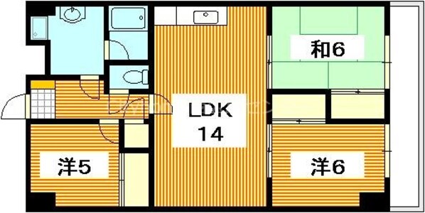 西広島駅 徒歩8分 5階の物件間取画像